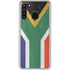 South Africa Flag Distressed Galaxy A21 Clear Case